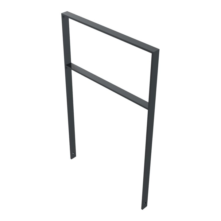 Schake Flachstahlbügel 50x12mm, Breite: 750mm Gesamthöhe:1200 mm + Querholm, beschichtet