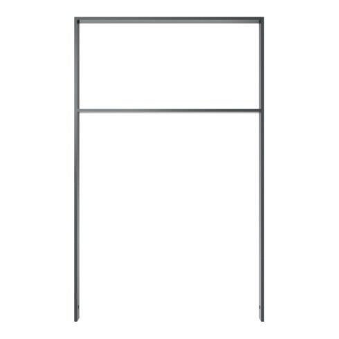 Schake Flachstahlbügel 50x12mm, Breite: 750mm Gesamthöhe:1200 mm + Querholm, beschichtet