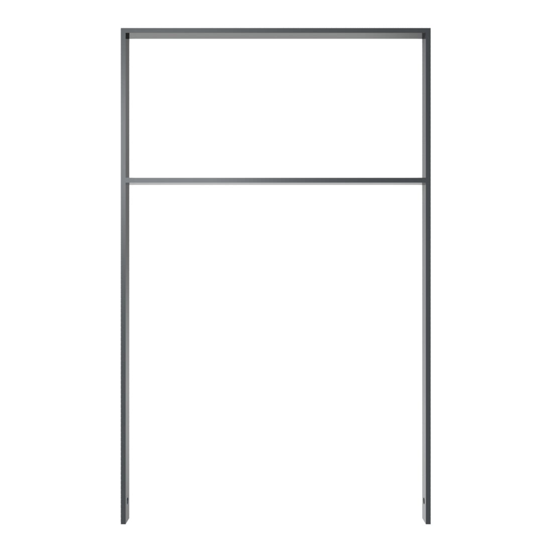 Schake Flachstahlbügel 50x12mm, Breite: 750mm Gesamthöhe:1200 mm + Querholm, beschichtet