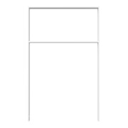 Schake Flachstahlbügel 50x12mm, Breite: 750mm Gesamthöhe:1200 mm + Querholm feuerverzinkt-2