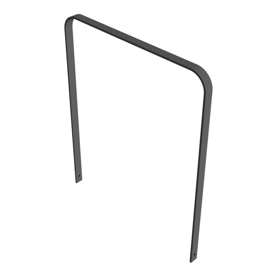 Schake Flachstahlbügel 50x12mm, in gebogener Ausführung Breite: 1000mm Gesamthöhe:1200 mm ohne Querholm, beschichtet