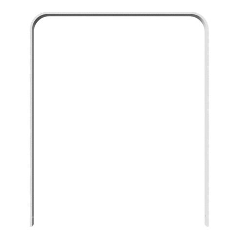 Schake Flachstahlbügel 50x12mm, in gebogener Ausführung Breite: 1000mm Gesamthöhe:1200 mm ohne Querholm feuerverzinkt