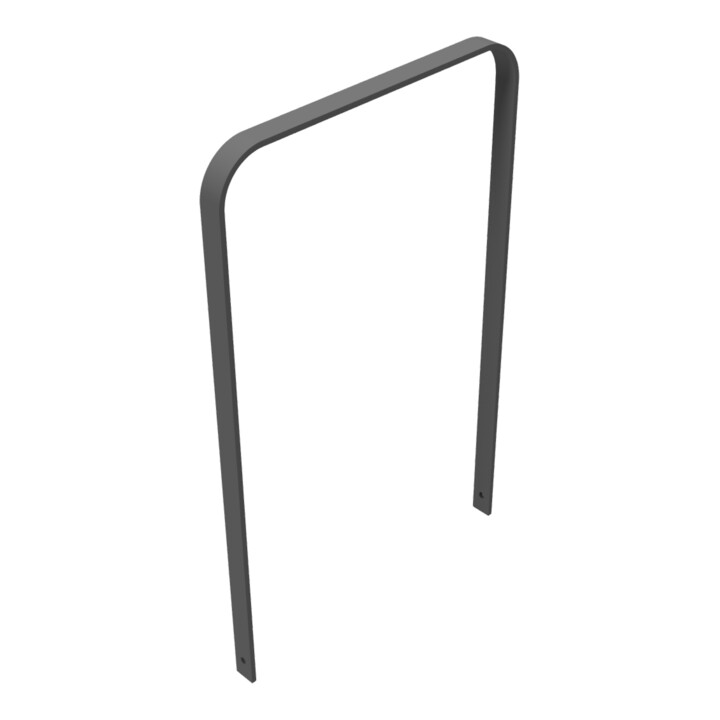 Schake Flachstahlbügel 50x12mm, in gebogener Ausführung Breite: 750mm Gesamthöhe:1200 mm ohne Querholm, beschichtet