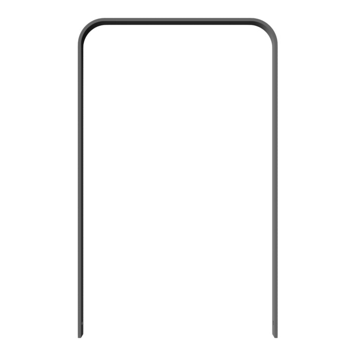 Schake Flachstahlbügel 50x12mm, in gebogener Ausführung Breite: 750mm Gesamthöhe:1200 mm ohne Querholm, beschichtet