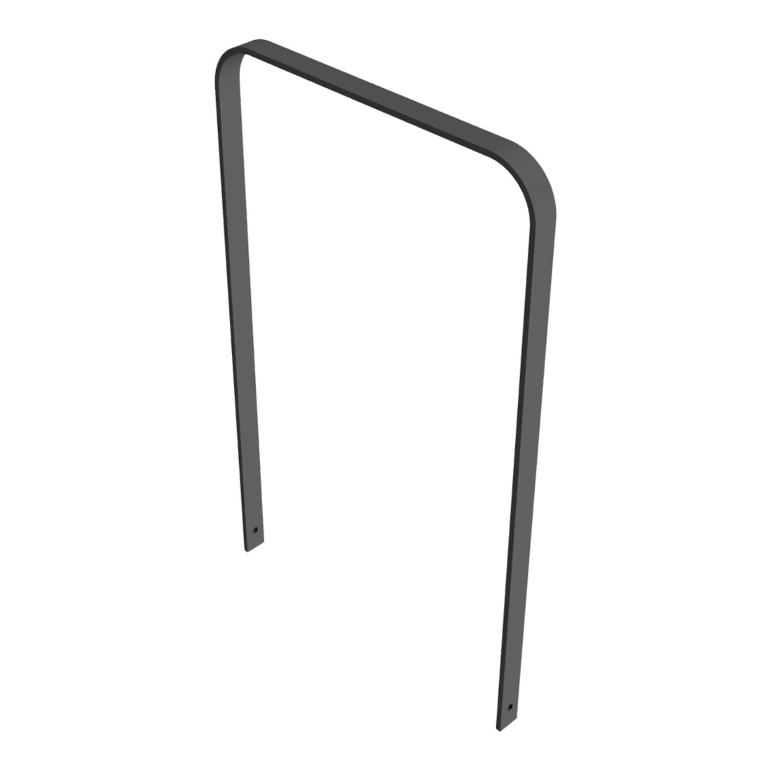 Schake Flachstahlbügel 50x12mm, in gebogener Ausführung Breite: 750mm Gesamthöhe:1200 mm ohne Querholm, beschichtet