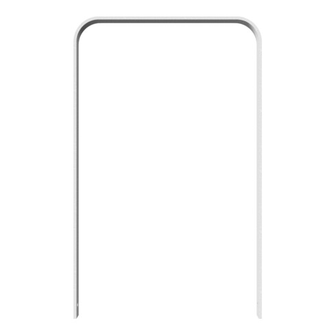 Schake Flachstahlbügel 50x12mm, in gebogener Ausführung Breite: 750mm Gesamthöhe:1200 mm ohne Querholm feuerverzinkt