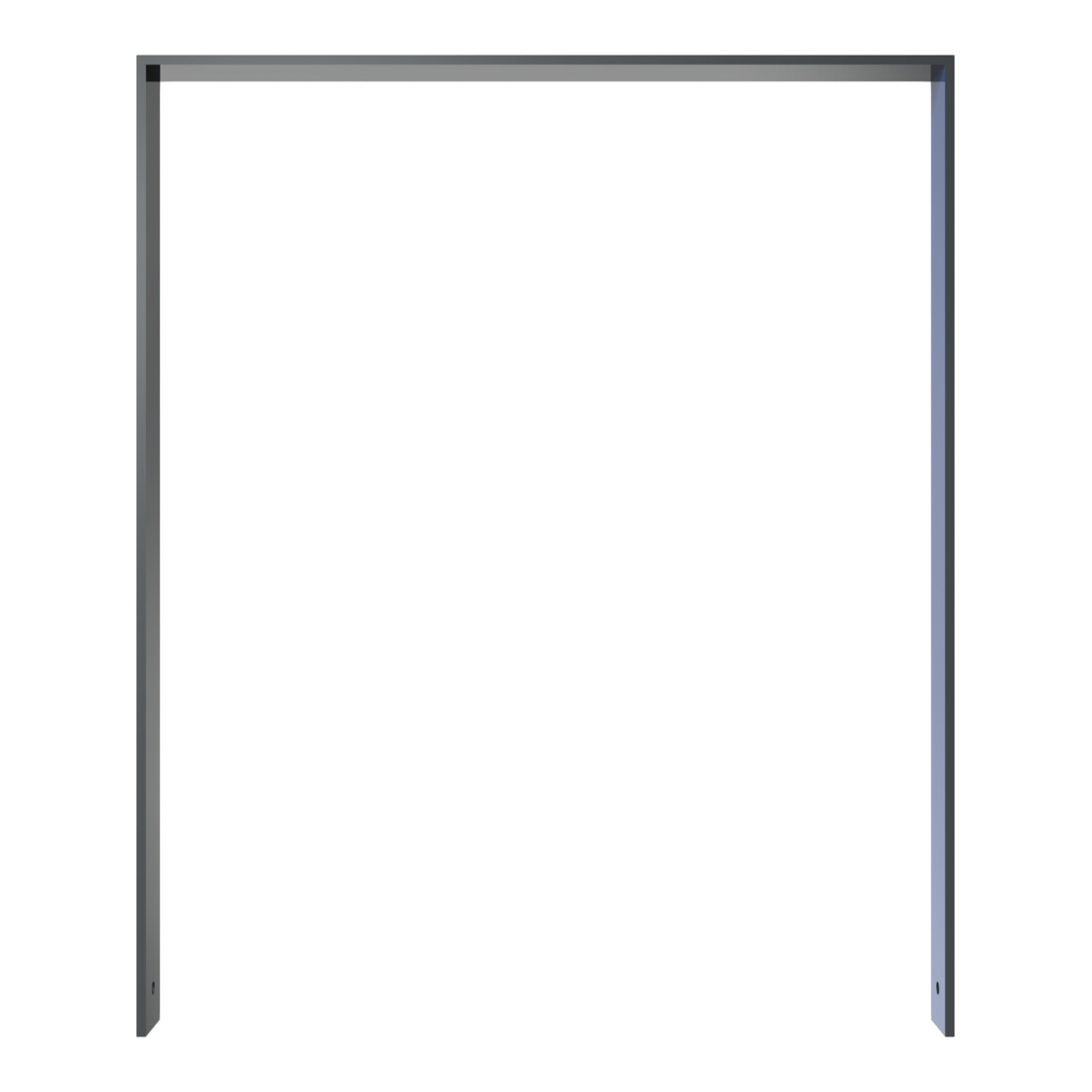 Schake Flachstahlbügel 80x12mm, Breite: 1000mm Gesamthöhe:1200 mm ohne Querholm, beschichtet