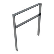 Schake Flachstahlbügel 80x12mm, Breite: 1000mm Gesamthöhe: 1200 mm + Querholm, beschichtet-4