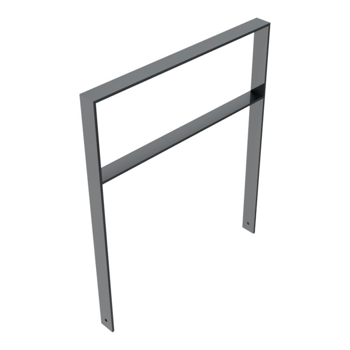 Schake Flachstahlbügel 80x12mm, Breite: 1000mm Gesamthöhe: 1200 mm + Querholm, beschichtet