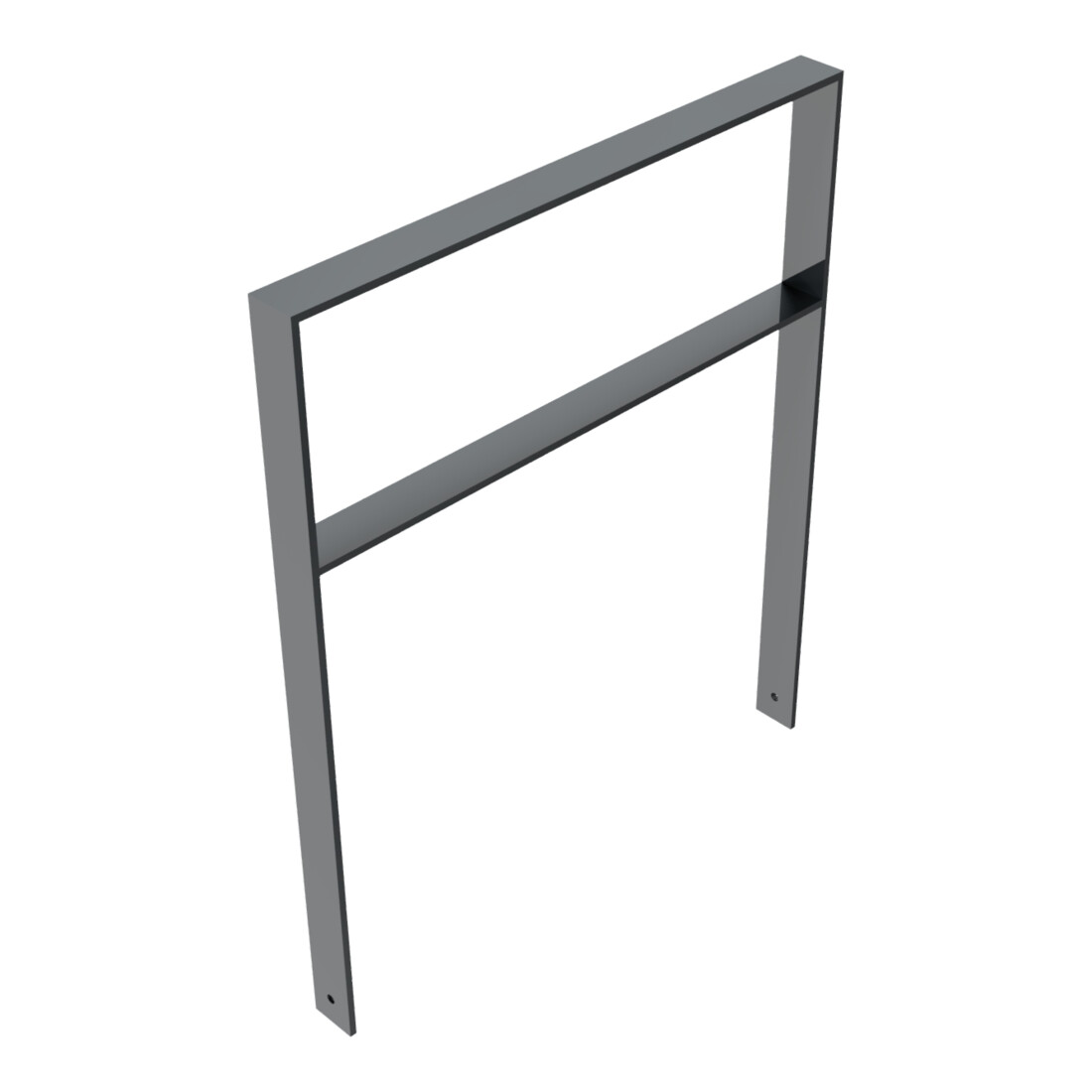 Schake Flachstahlbügel 80x12mm, Breite: 1000mm Gesamthöhe: 1200 mm + Querholm, beschichtet