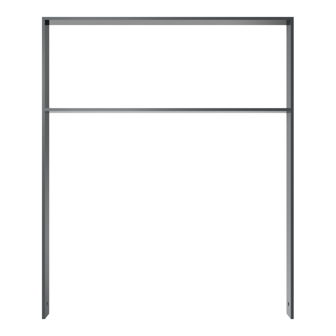 Schake Flachstahlbügel 80x12mm, Breite: 1000mm Gesamthöhe: 1200 mm + Querholm, beschichtet