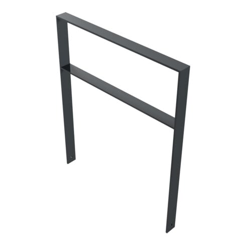 Schake Flachstahlbügel 80x12mm, Breite: 1000mm Gesamthöhe: 1200 mm + Querholm, beschichtet