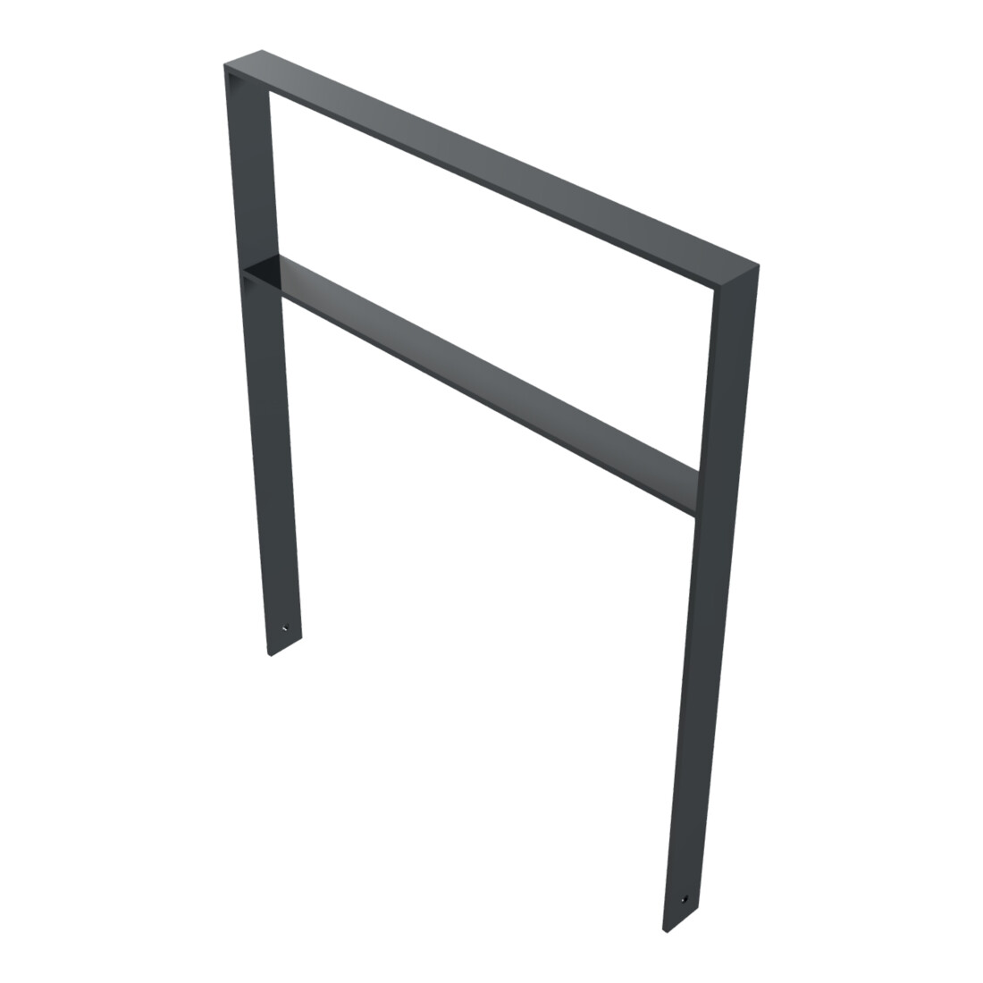 Schake Flachstahlbügel 80x12mm, Breite: 1000mm Gesamthöhe: 1200 mm + Querholm, beschichtet