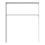 Schake Flachstahlbügel 80x12mm, Breite: 1000mm Gesamthöhe: 1200 mm + Querholm feuerverzinkt-5