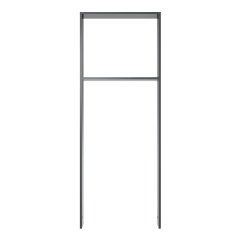 Schake Flachstahlbügel 80x12mm, Breite: 450mm Gesamthöhe:1200 mm + Querholm, beschichtet
