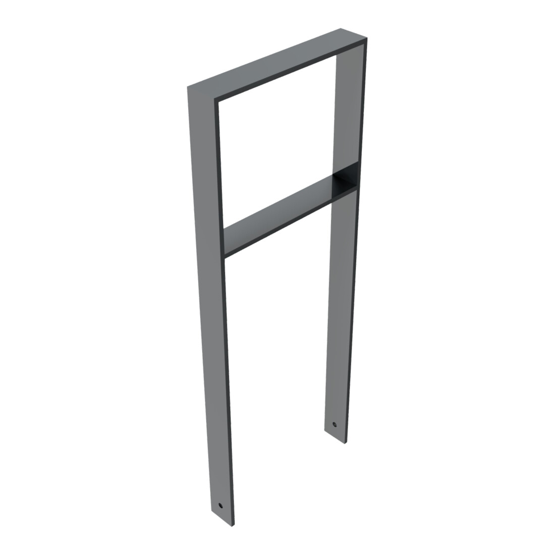 Schake Flachstahlbügel 80x12mm, Breite: 450mm Gesamthöhe:1200 mm + Querholm, beschichtet
