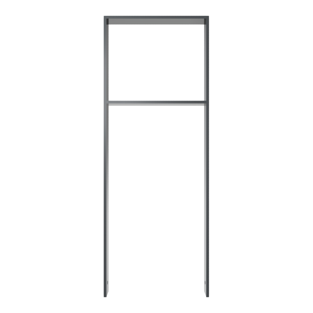 Schake Flachstahlbügel 80x12mm, Breite: 450mm Gesamthöhe:1200 mm + Querholm, beschichtet
