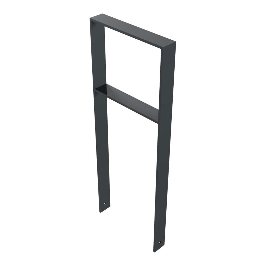 Schake Flachstahlbügel 80x12mm, Breite: 450mm Gesamthöhe:1200 mm + Querholm, beschichtet