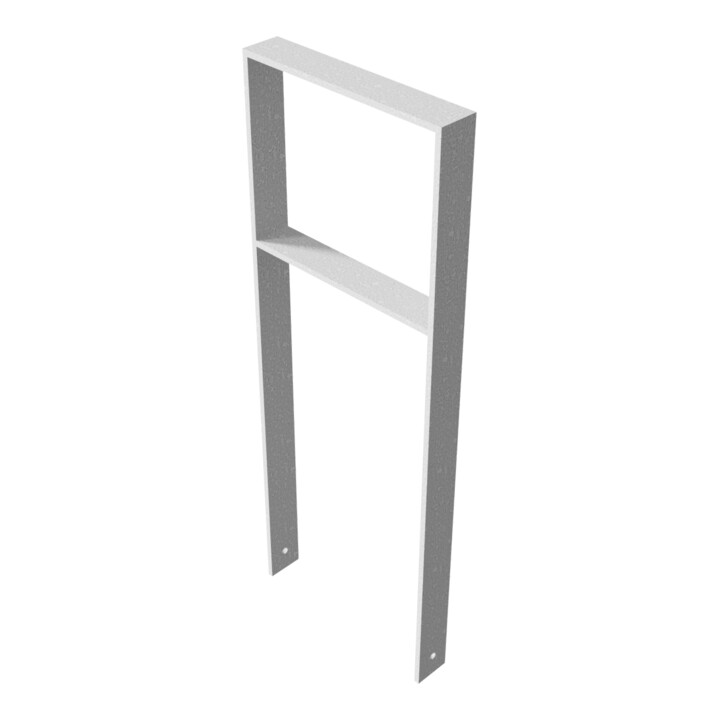 Schake Flachstahlbügel 80x12mm, Breite: 450mm Gesamthöhe:1200 mm + Querholm feuerverzinkt