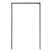Schake Flachstahlbügel 80x12mm, Breite: 750mm Gesamthöhe:1200 mm ohne Querholm, beschichtet-5