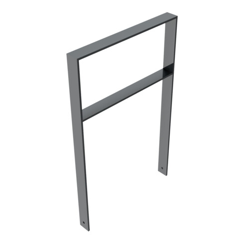 Schake Flachstahlbügel 80x12mm, Breite: 750mm Gesamthöhe:1200 mm + Querholm, beschichtet