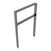Schake Flachstahlbügel 80x12mm, Breite: 750mm Gesamthöhe:1200 mm + Querholm, beschichtet-2