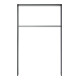 Schake Flachstahlbügel 80x12mm, Breite: 750mm Gesamthöhe:1200 mm + Querholm, beschichtet-4