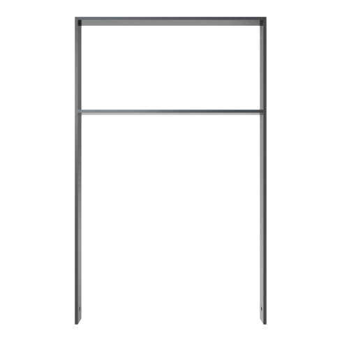 Schake Flachstahlbügel 80x12mm, Breite: 750mm Gesamthöhe:1200 mm + Querholm, beschichtet