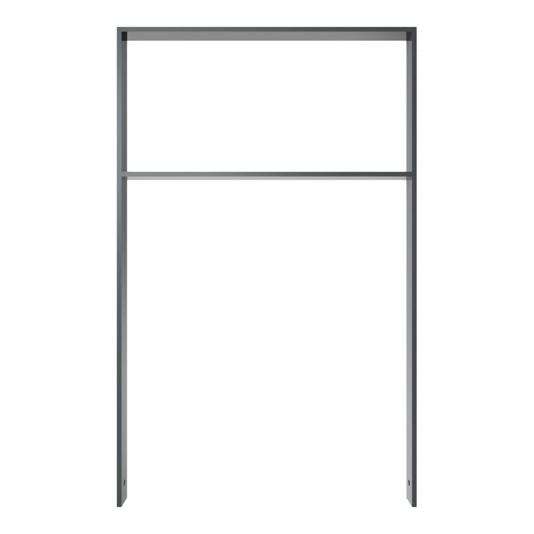Schake Flachstahlbügel 80x12mm, Breite: 750mm Gesamthöhe:1200 mm + Querholm, beschichtet