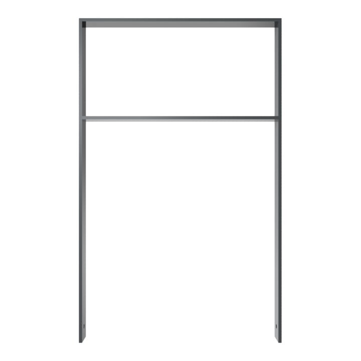 Schake Flachstahlbügel 80x12mm, Breite: 750mm Gesamthöhe:1200 mm + Querholm, beschichtet