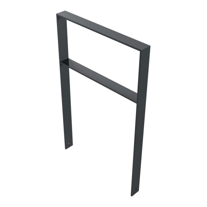 Schake Flachstahlbügel 80x12mm, Breite: 750mm Gesamthöhe:1200 mm + Querholm, beschichtet