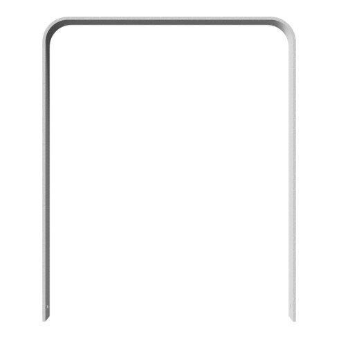 Schake Flachstahlbügel 80x12mm, in gebogener Ausführung Breite: 1000mm Gesamthöhe:1200 mm ohne Querholm, beschichtet