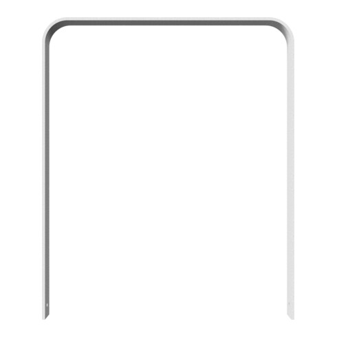 Schake Flachstahlbügel 80x12mm, in gebogener Ausführung Breite: 1000mm Gesamthöhe:1200 mm ohne Querholm feuerverzinkt