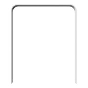 Schake Flachstahlbügel 80x12mm, in gebogener Ausführung Breite: 1000mm Gesamthöhe:1200 mm ohne Querholm feuerverzinkt-4