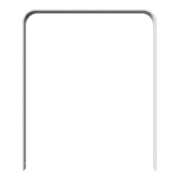 Schake Flachstahlbügel 80x12mm, in gebogener Ausführung Breite: 1000mm Gesamthöhe:1200 mm ohne Querholm feuerverzinkt-5