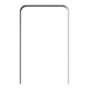 Schake Flachstahlbügel 80x12mm, in gebogener Ausführung Breite: 750mm Gesamthöhe:1200 mm ohne Querholm, beschichtet-5