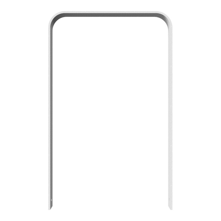 Schake Flachstahlbügel 80x12mm, in gebogener Ausführung Breite: 750mm Gesamthöhe:1200 mm ohne Querholm feuerverzinkt
