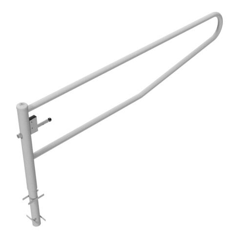 Schake Gatterschranke drehbar 3,00m + Dreikantverschluß Drehpfosten: Ø 102mm, Schrankenarm: Ø 60mm zum Einbetonieren,