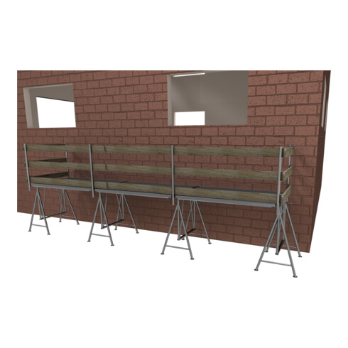 Schake Gerüstdielen nach DIN 4074 Sortenklasse S10, 3500 x 240 x 45 mm