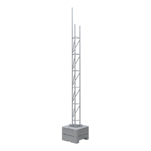 Schake Gitterrohrmast 350, verzinkt, 6 mtr. hoch