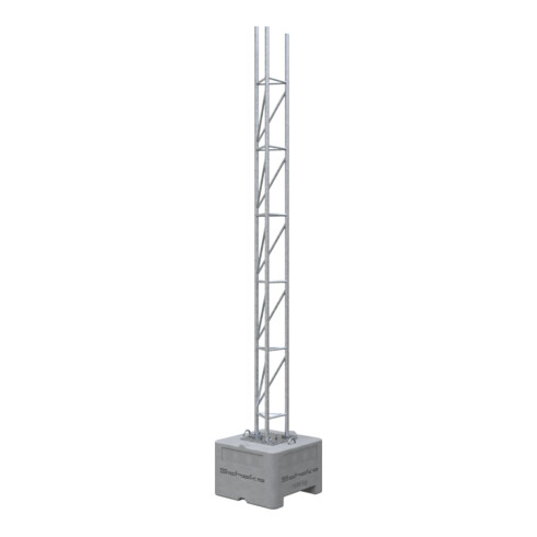 Schake Gitterrohrmast 350, verzinkt, 6 mtr. hoch