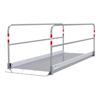 Schake Grabenbrücken aus Aluminium mit Bodenplatte aus Stahl, Breite: 1,00 m, Länge: 3,20 m