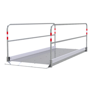 Schake Grabenbrücken aus Aluminium mit Bodenplatte aus Stahl, Breite: 1,20 m, Länge: 3,20 m