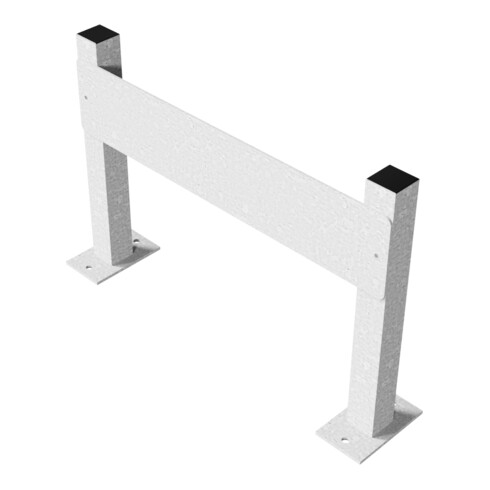 Schake Haltevorrichtung für Parkplatzbeschilderung, 2 Stützpfosten 40x40mm, + Kennzeichenhalter (inkl.), Höhe: 350mm