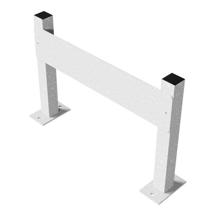 Schake Haltevorrichtung für Parkplatzbeschilderung, 2 Stützpfosten 40x40mm, + Kennzeichenhalter (inkl.), Höhe: 350mm