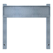 Schake Haltevorrichtung für Parkplatzbeschilderung, zum Einbetonieren, 2 Stützpfosten 40x40mm, + Kennzeichenhalter (inkl.), Höhe: 500mm