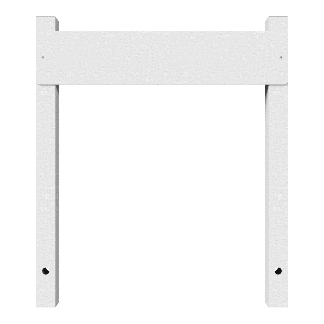 Schake Haltevorrichtung für Parkplatzbeschilderung, zum Einbetonieren, 2 Stützpfosten 40x40mm, + Kennzeichenhalter (inkl.), Höhe: 500mm