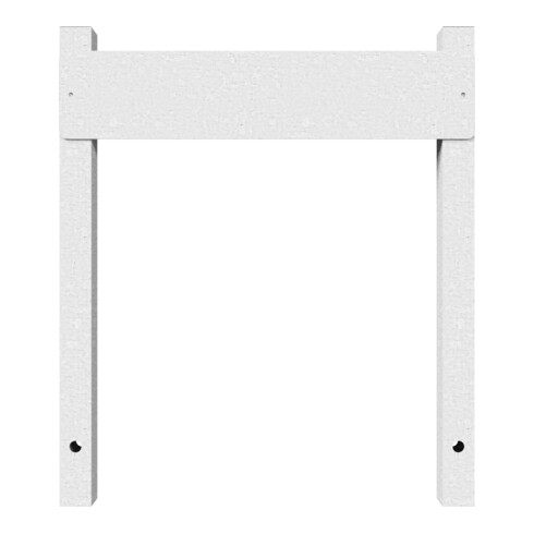 Schake Haltevorrichtung für Parkplatzbeschilderung, zum Einbetonieren, 2 Stützpfosten 40x40mm, + Kennzeichenhalter (inkl.), Höhe: 500mm