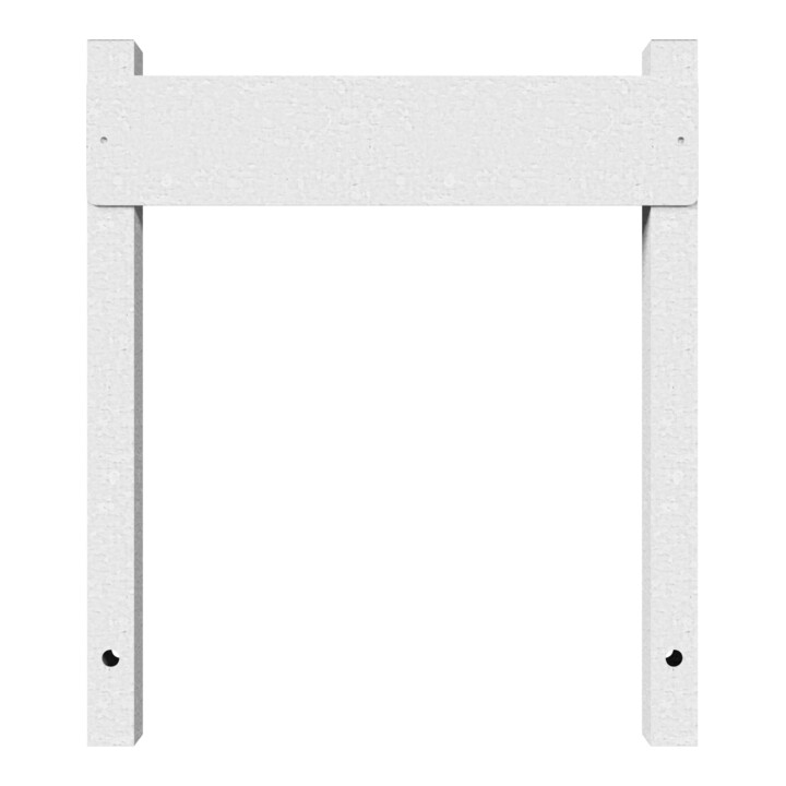 Schake Haltevorrichtung für Parkplatzbeschilderung, zum Einbetonieren, 2 Stützpfosten 40x40mm, + Kennzeichenhalter (inkl.), Höhe: 500mm
