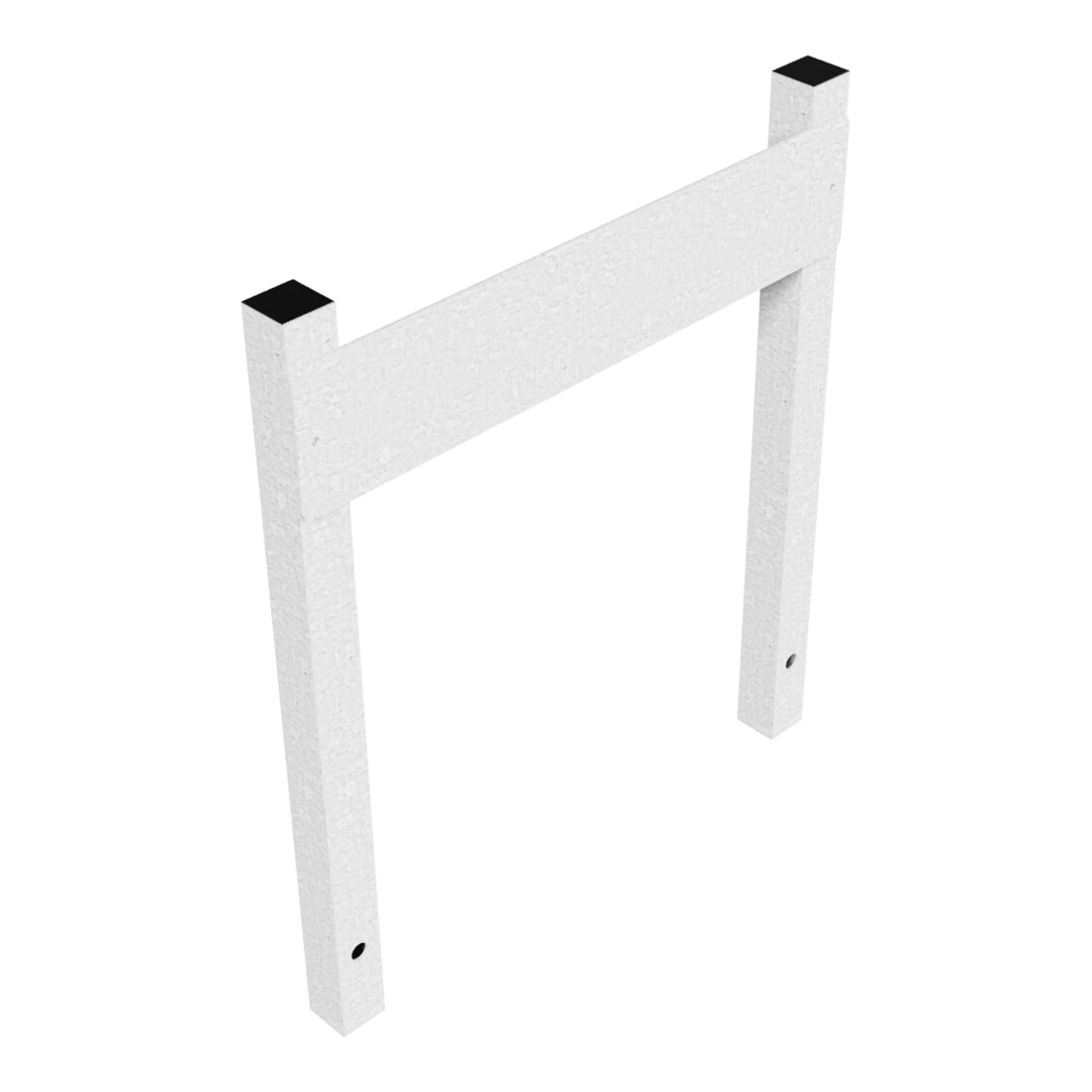 Schake Haltevorrichtung für Parkplatzbeschilderung, zum Einbetonieren, 2 Stützpfosten 40x40mm, + Kennzeichenhalter (inkl.), Höhe: 500mm